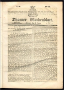 Thorner Wochenblatt 1852, No. 8