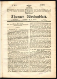 Thorner Wochenblatt 1852, No. 11