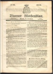 Thorner Wochenblatt 1852, No. 14