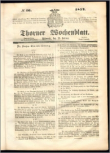 Thorner Wochenblatt 1852, No. 16