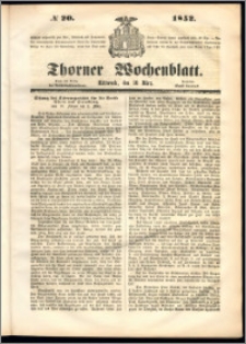 Thorner Wochenblatt 1852, No. 20