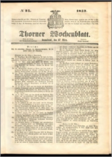 Thorner Wochenblatt 1852, No. 25
