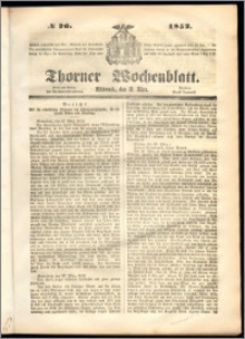 Thorner Wochenblatt 1852, No. 26