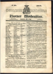 Thorner Wochenblatt 1852, No. 45 + Beilage