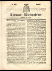 Thorner Wochenblatt 1852, No. 55