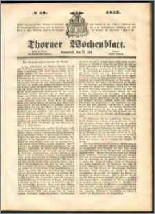 Thorner Wochenblatt 1852, No. 58