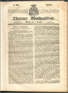 Thorner Wochenblatt 1852, No. 90