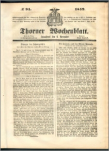 Thorner Wochenblatt 1852, No. 91