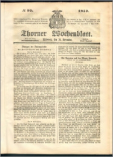 Thorner Wochenblatt 1852, No. 92