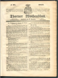 Thorner Wochenblatt 1852, No. 97