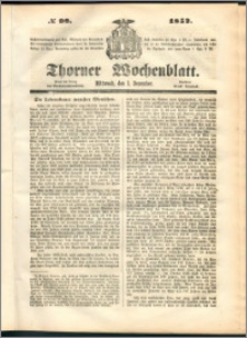 Thorner Wochenblatt 1852, No. 98