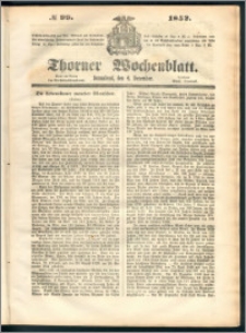 Thorner Wochenblatt 1852, No. 99