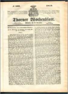Thorner Wochenblatt 1852, No. 102
