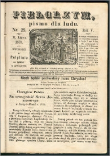 Pielgrzym, pismo religijne dla ludu 1873 nr 29 + dodatek