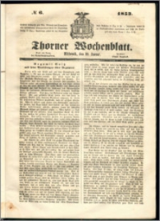 Thorner Wochenblatt 1853, No. 6