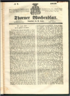 Thorner Wochenblatt 1853, No. 7