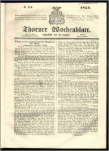 Thorner Wochenblatt 1853, No. 15