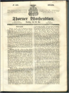 Thorner Wochenblatt 1853, No. 42