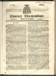 Thorner Wochenblatt 1853, No. 71