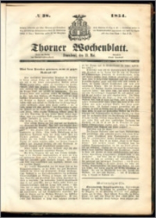 Thorner Wochenblatt 1854, No. 38
