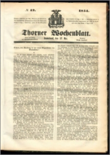 Thorner Wochenblatt 1854, No. 42