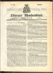 Thorner Wochenblatt 1854, No. 57