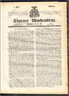 Thorner Wochenblatt 1854, No. 61