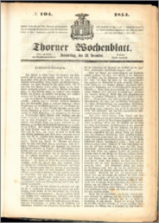 Thorner Wochenblatt 1854, No. 104
