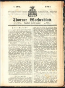Thorner Wochenblatt 1854, No. 105