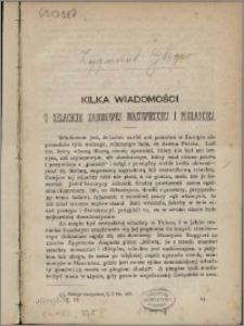 Kilka wiadomości o szlachcie zagonowej mazowieckiej i podlaskiej