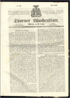 Thorner Wochenblatt 1855, No. 3