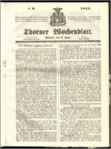Thorner Wochenblatt 1855, No. 9