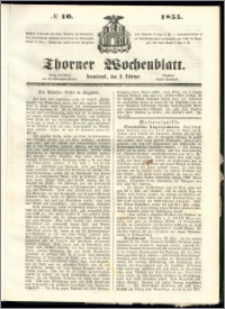 Thorner Wochenblatt 1855, No. 10