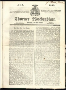 Thorner Wochenblatt 1855, No. 17