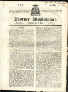 Thorner Wochenblatt 1855, No. 18