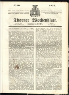 Thorner Wochenblatt 1855, No. 20