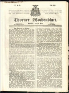 Thorner Wochenblatt 1855, No. 21
