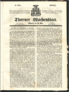 Thorner Wochenblatt 1855, No. 25