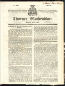 Thorner Wochenblatt 1855, No. 29