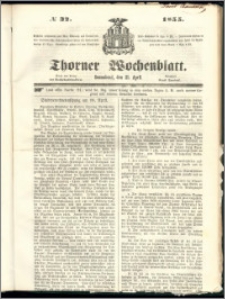 Thorner Wochenblatt 1855, No. 32