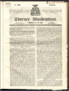 Thorner Wochenblatt 1855, No. 33