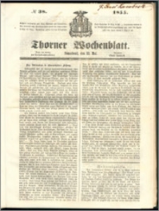 Thorner Wochenblatt 1855, No. 38 + Beilage