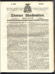 Thorner Wochenblatt 1855, No. 39