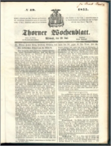 Thorner Wochenblatt 1855, No. 49