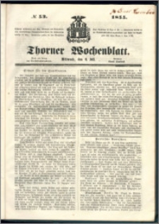 Thorner Wochenblatt 1855, No. 53 + deutsche encyklopädie