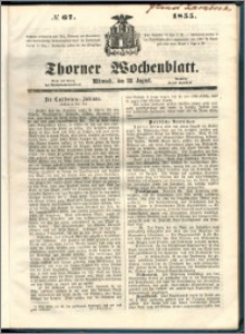 Thorner Wochenblatt 1855, No. 67