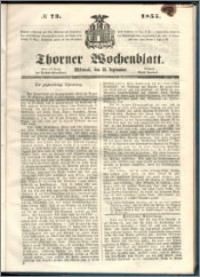 Thorner Wochenblatt 1855, No. 73