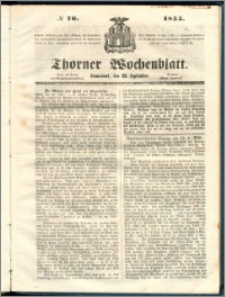 Thorner Wochenblatt 1855, No. 76