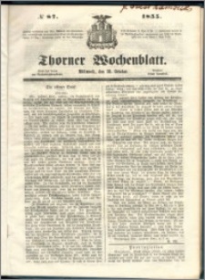 Thorner Wochenblatt 1855, No. 87 + Beilage