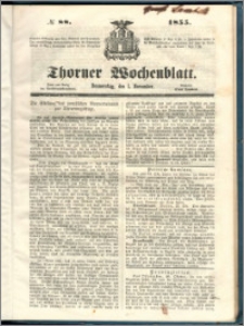 Thorner Wochenblatt 1855, No. 88